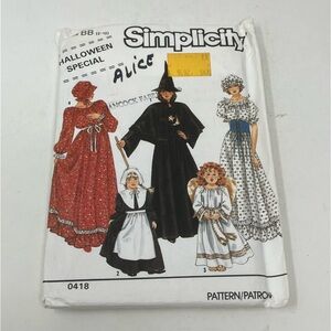Simplicity 0418 Costume Sewing Pattern